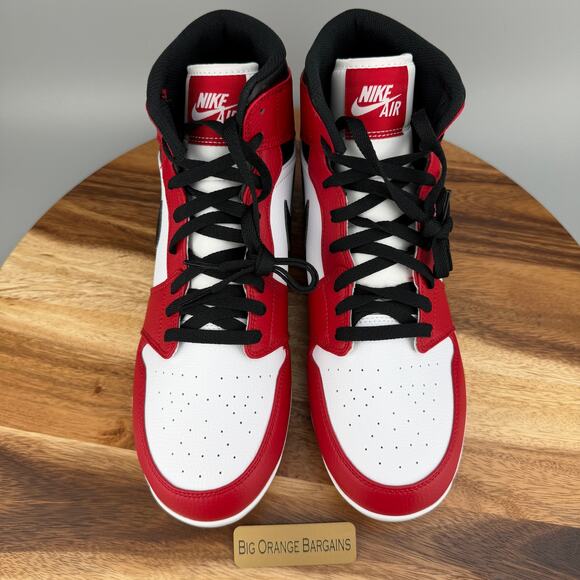Nike Air Jordan 1 Retro MCS Baseball Cleats Black Red AV5354-611 Men\'s Size 12